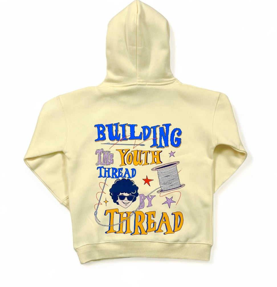 Cream Building the Youth Hoodie